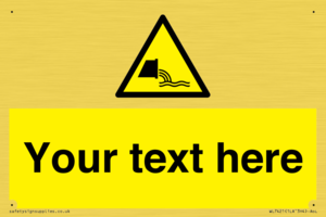 Custom Warning sewage effluent outfall